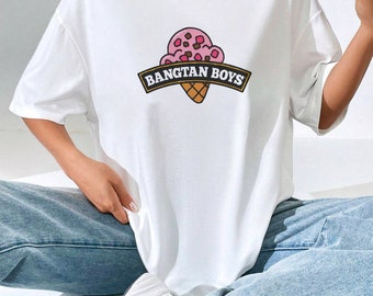 BTS B&J T-Shirt / K-Pop Bangtan Boys Jungkook V Jin RM Jimin Suga J-Hope Vintage Graphic Tour 90s Korean KPop Fan Army Merch Gift Tee