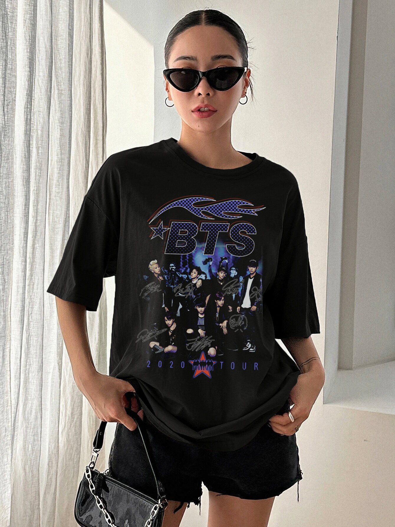 BTS Signature T-shirt / K-pop Bangtan Boys Jungkook V Jin RM