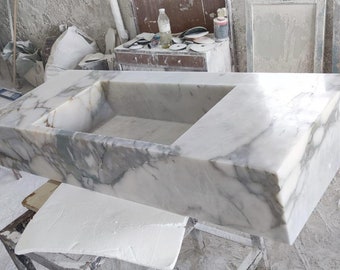 Special Link Calacatta Monet Marble Sink