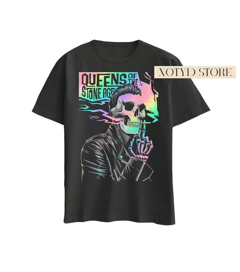 Queens of the Stone Age Tee Metal Punk Rock Tshirt Queens of the Stone Age Merch Queens of the