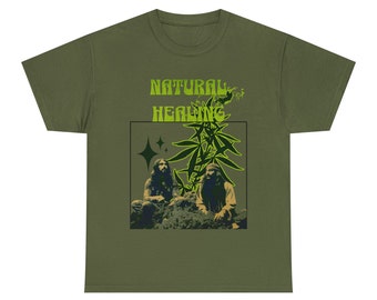 Natural Healing Unisex Heavy Graphic Cotton Tee