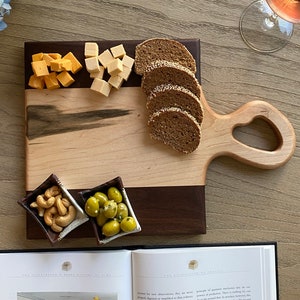 Small Walnut and Maple Charcuterie/Serving Board