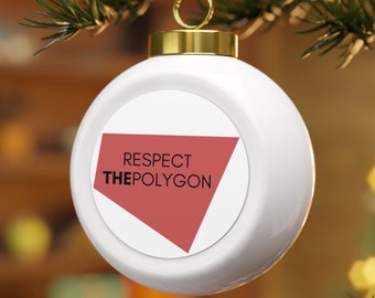 Respete el adorno de la bola de Navidad del polígono / Cazador de tormentas / Adorno de Navidad / Persecución de tormentas / Clima / Regalo del clima