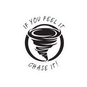 If You Feel It Chase It Tornado Sticker | Twisters | Storm Chaser | Twister | Sticker | Storm Chasing | Weather