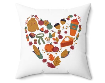 Fall Throw pillow, Thanksgiving Pillow, Harvest Throw Pillow, Fall decor, Thanksgiving decor, Autumn season throw pillow, Pumpkin spice