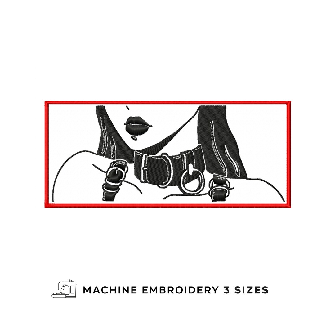 Goth Girls Choker Vintage Aesthetic Occult Gothic Machine Embroidery