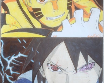 Sasuke & Naruto vs Monoshiki in Boruto movie. 2# pieces of Art.