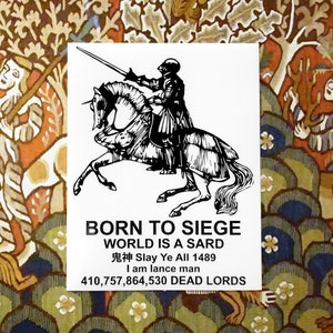Sticker Born to Siege