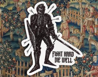 Fight Hard Knight Sticker