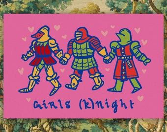 Girls (K)night Sticker