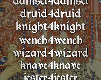 Jerga medieval para citas - Calcomanías de vinilo