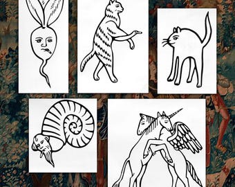 Medieval Creatures - Vinyl Decal