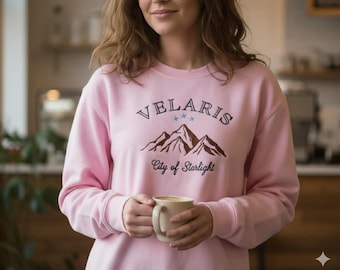 Velaris Embroidered Sweatshirt: City of Starlight, Acotar Book Lover