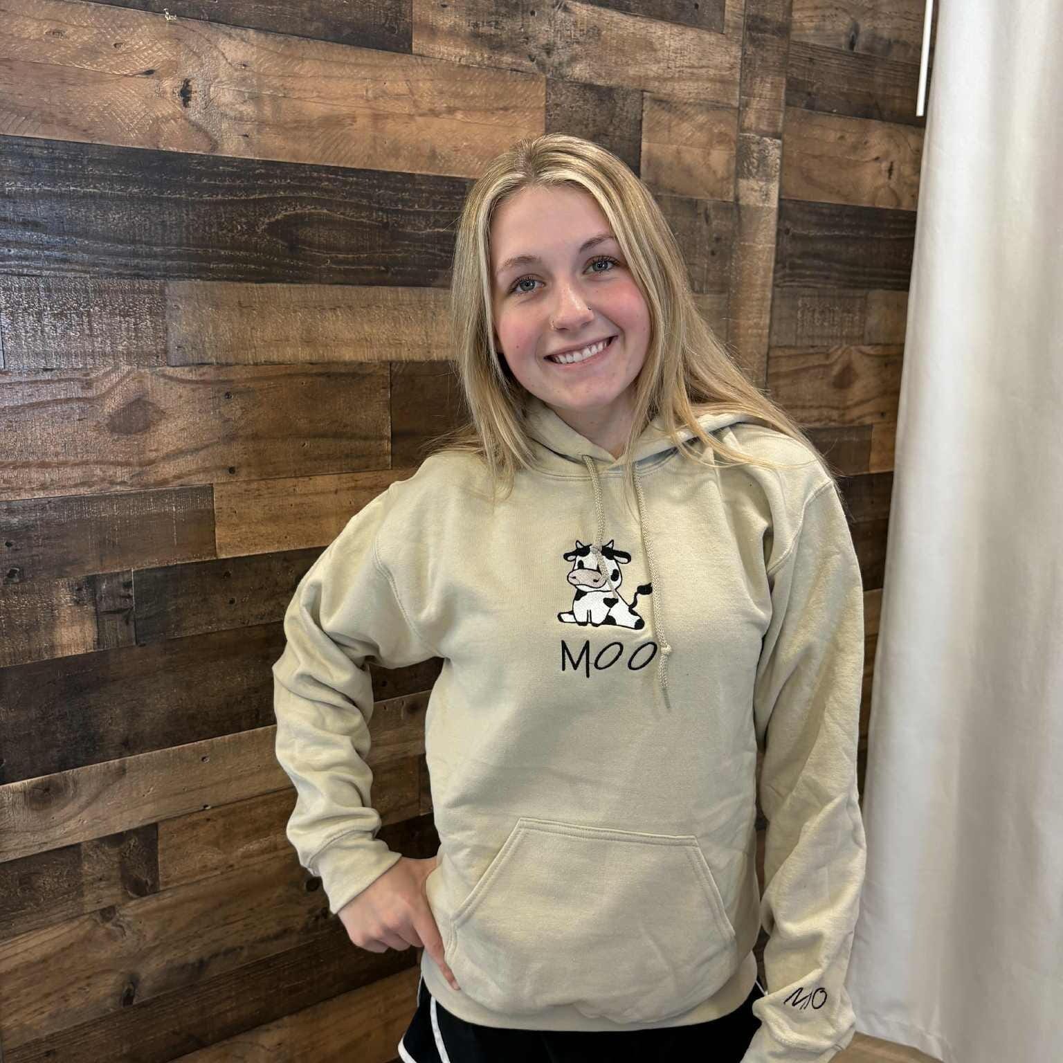 cow print nike sweatshirt