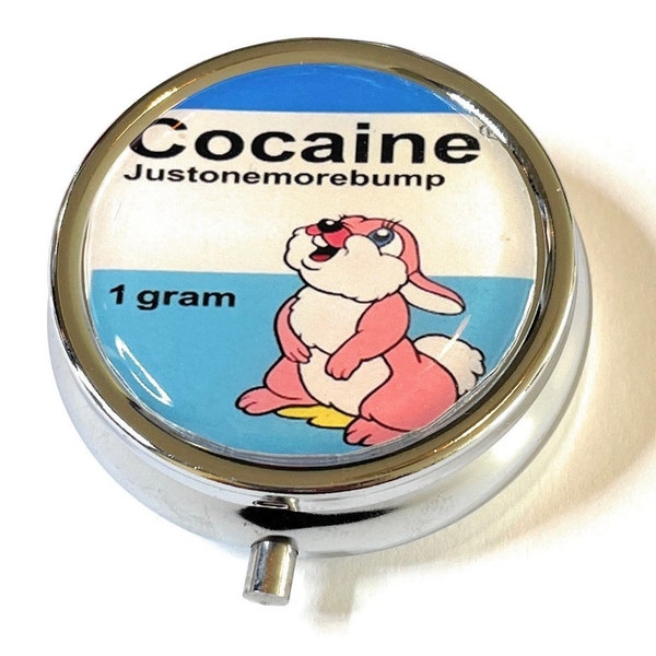 Cocaine Pill box 5x2cm approx