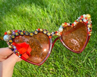 Burnin Up - Custom Jonas Brothers Concert Sunglasses