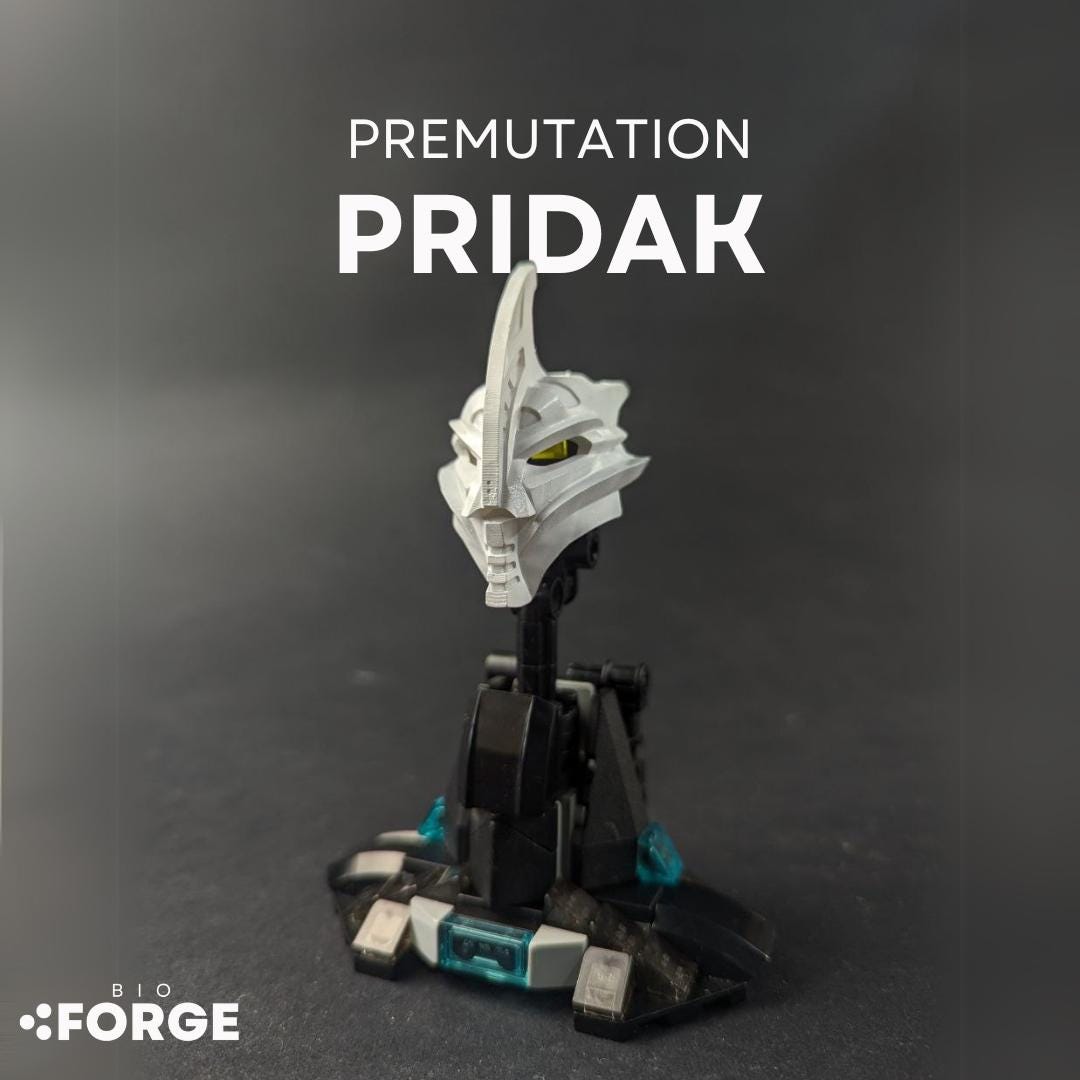 Premutation Pridak Mask | BIONICLE Barraki Warlord - Etsy