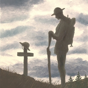 Original Oil Painting PRINT &quot;A Soldiers Grief&quot; by Ed Philips