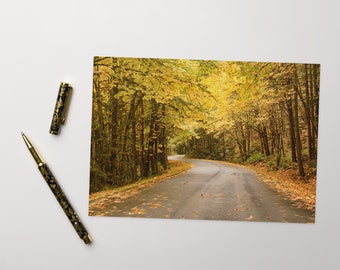 Fall Drive Greeting Card