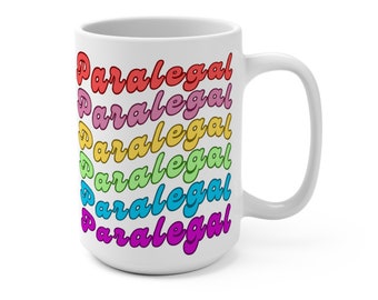 Paralegal mug, legal mug, law, student, retro mug