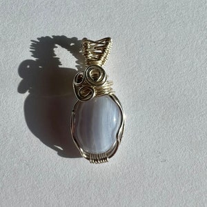 Blue Lace Agate Pendant
