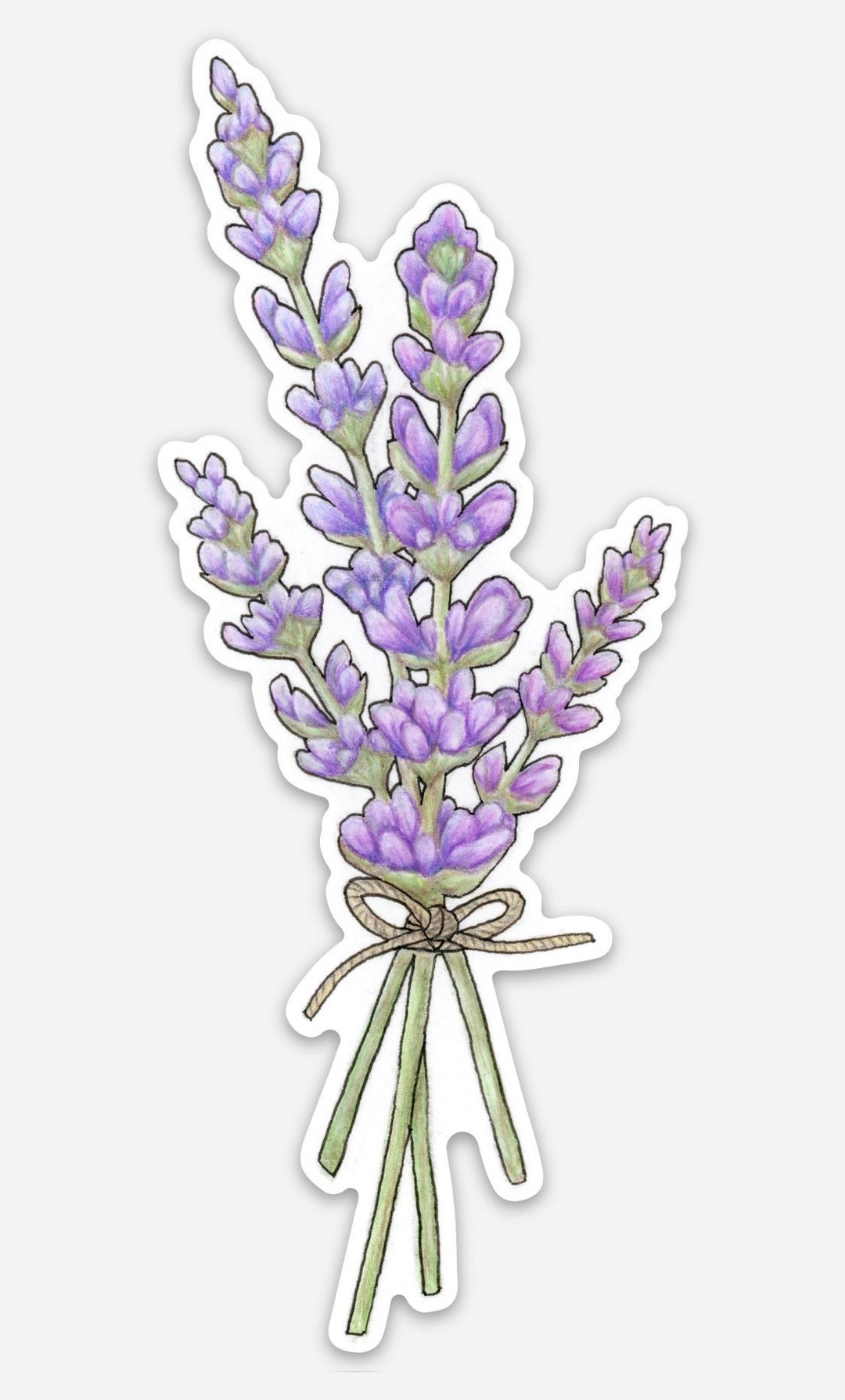 Lavender Vinyl Sticker - Etsy