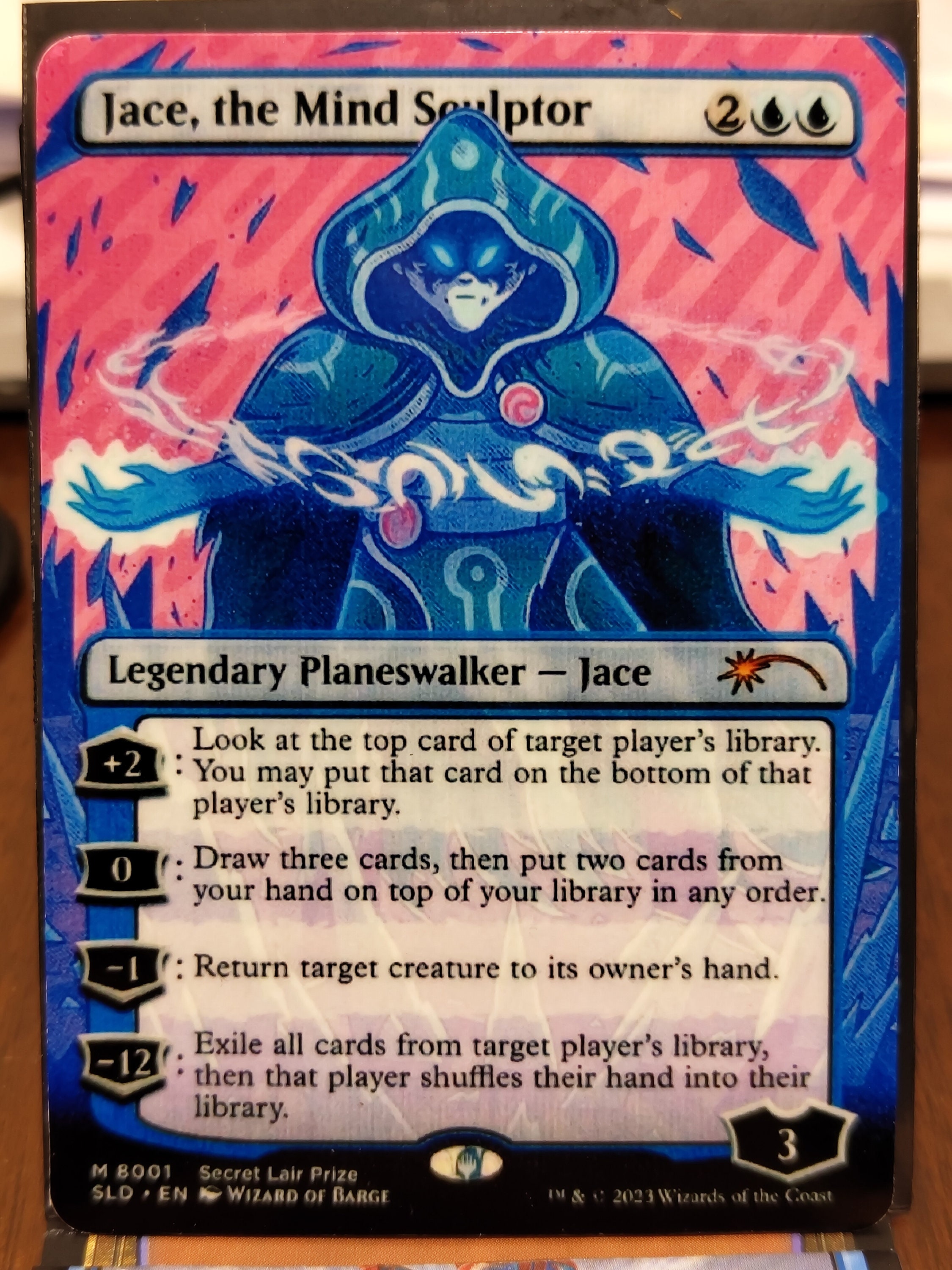 Jace, the Mind Sculptor Custom Magic the Gathering Card Full