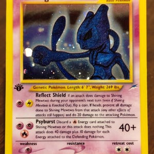 Carte Pokémon Holo personnalisée Shining Mewtwo