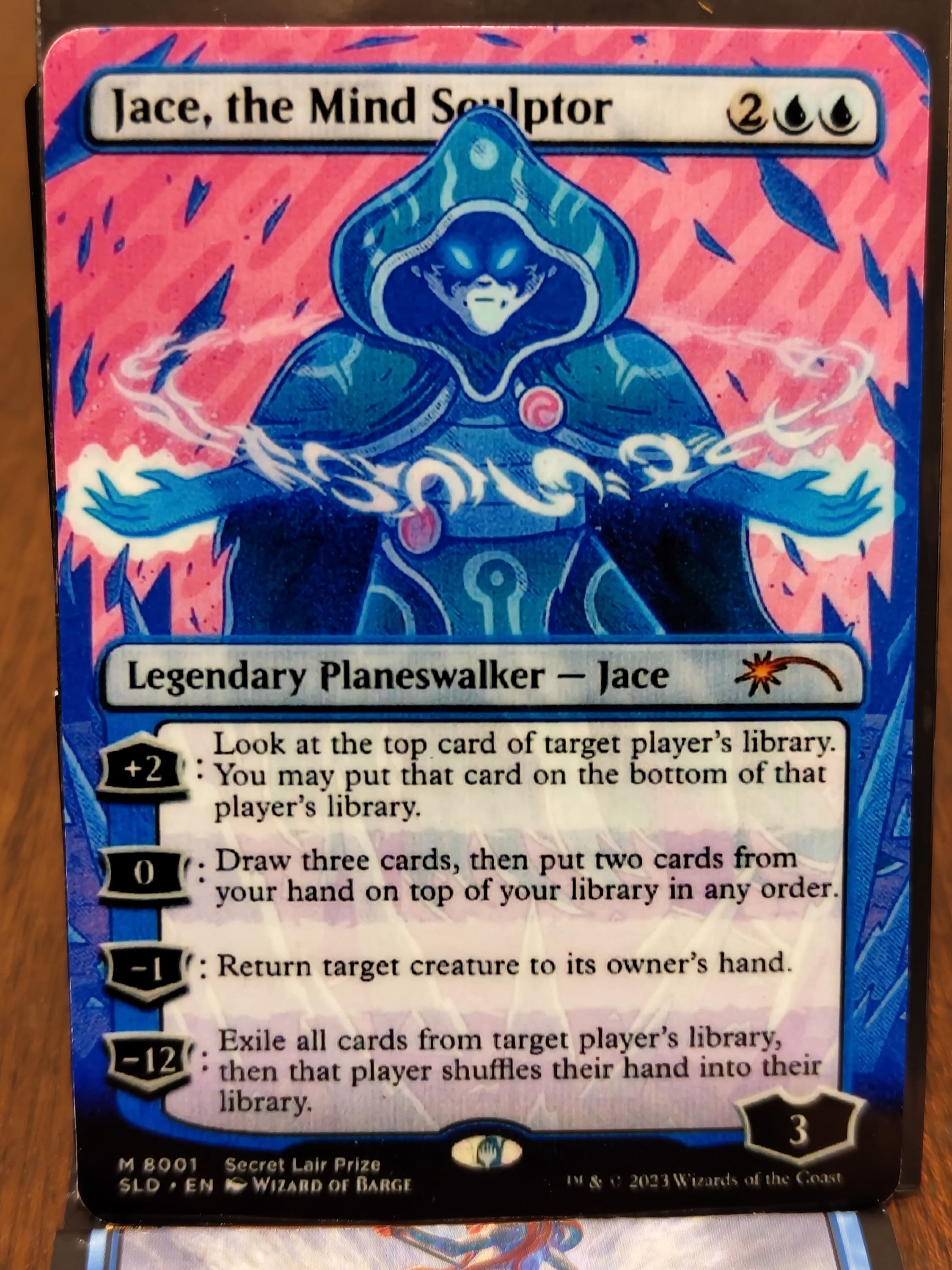 Jace, the Mind Sculptor Custom Magic the Gathering Card Full