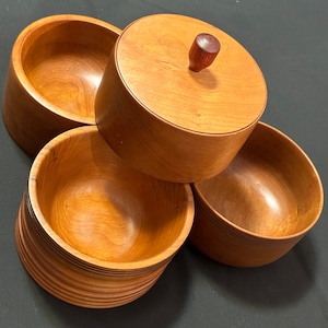 Hand turned Cherry bowls