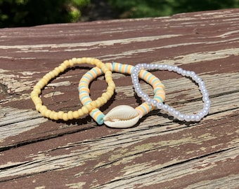 Coastal Seashell Bracelet Set