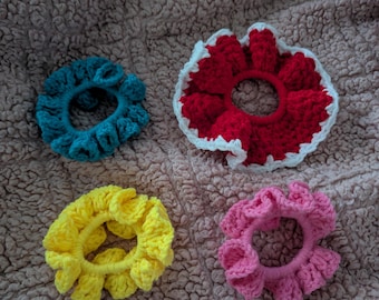 Handmade Crochet Scrunchies
