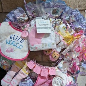 Baby Shower Diaper Wreath image 8