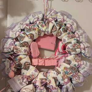 Baby Shower Diaper Wreath image 2