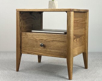Wooden ash Bedside table, night stand