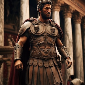 Marcus Aurelius at the Pantheon, Stoic Poster, Stoic Prints, Stoic Art, Stoicism Poster, Stoic Gifts, Philosophy Poster, Daily Stoic