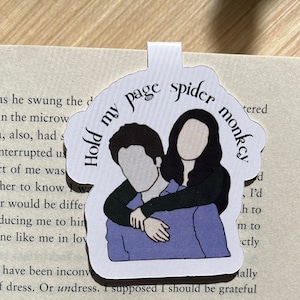 Hold my page spider monkey magnetic bookmark  | Twilight bookmark | Twilight magnetic bookmark