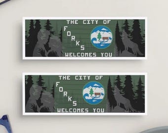 Welcome to Forks bookmark | Twilight inspired