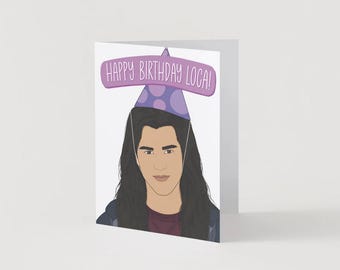 Happy Birthday Loca Birthday Card | Funny Twilight Inspired Card | Jacob Birthday Meme | Vampire Movie Fan Gift | Handmade Greeting Card