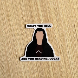 Adesivo Luna nuova - cosa diavolo stai leggendo - Jacob Black / adesivo in vinile per computer portatili, bottiglie d'acqua, diari, Kindle, libri di adesivi