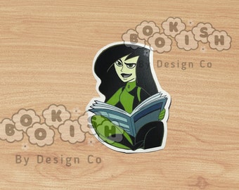 Shego Reading Sticker | Kim Possible Villain, Bookish