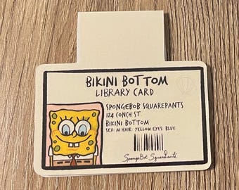 Under the sea yellow sponge license magnetic mark