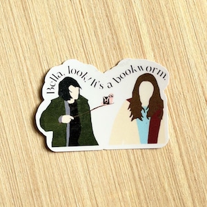 Bella Bookworm | Twilight | vinyl sticker for laptops, water bottles, journals, Kindles, sticker books