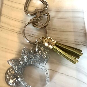 Minnie mouse ears keychain