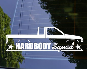 HARDBODY Squad Decal Sticker for Nissan Hardbody Kingcab PickUp Truck d21 JDM