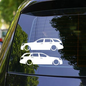 Pegatinas para coches Mercedes W212 S212 Clase E con suspensión rebajada (juego de 2)