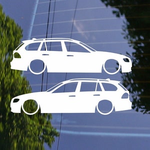 2x Lowered Car Decal Stickers for BMW E91 3-series Touring Wagon 320i 330i