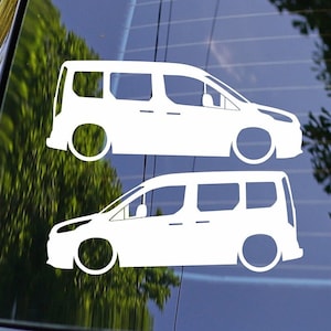 2x Lowered Car Decal Stickers for Ford Transit Connect Mk2 Tourneo Wagon 2013+