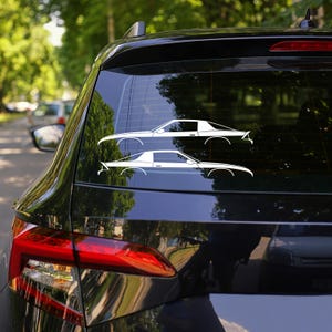 2x Sports Car Silhouette Decal Stickers for Chevrolet Camaro 3rd gen IROC-Z Z28