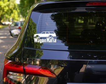 Lowered Station WAGON MAFIA Silhouette Decal Sticker for Chevrolet Malibu G-Body